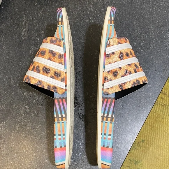 adidas x FARM rio adilette “Brazilian dance” slides - Picture 2 of 4